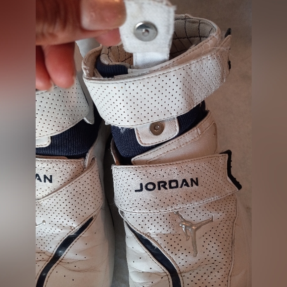 Nike Men's Air Jordan T4G 313527-102 White Blue Basketball Shoes Sneaker… - Picture 4 of 10